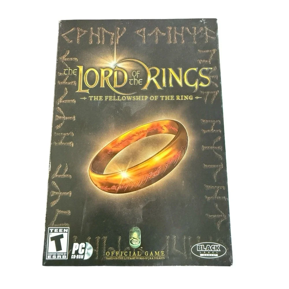 Lord of the Rings Fellowship of the Ring PC Game 2002 Big Box Black Label Games